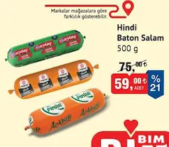 HİNDİ BATON SALAM 500 G